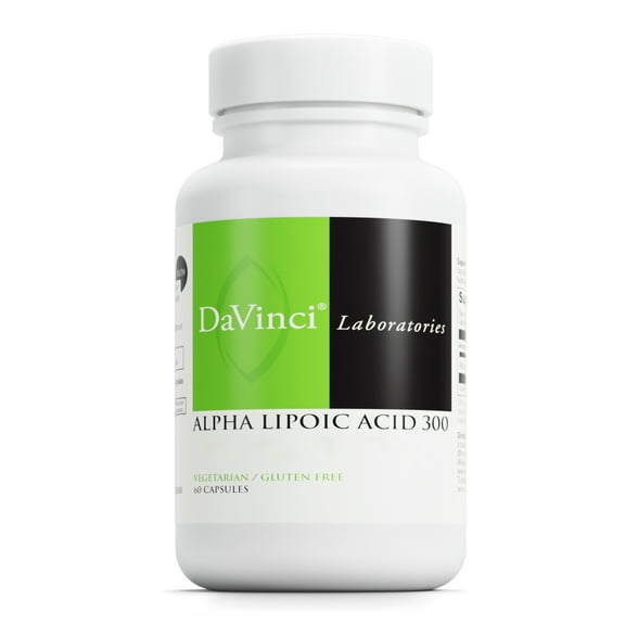 DaVinci Labs Alpha Lipoic Acid 300 - Support Glucose Metabolism - 60 Vegetarian Capsules