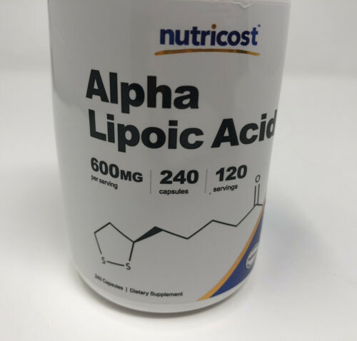 Alpha Lipoic Acid, 300 mg, 240 Capsules, Nutricost