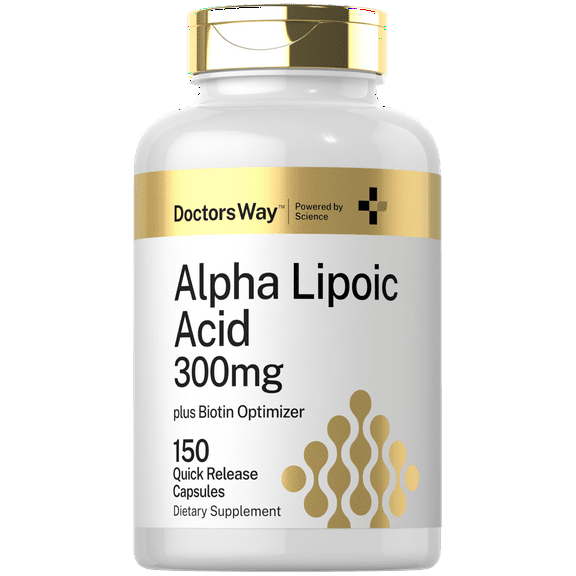 Alpha Lipoic Acid 300mg | 150 Capsules | with Biotin Optimizer | ALA Supplement | by Doctor's Way