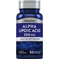 thumbnail image 1 of Alpha Lipoic Acid 300mg | Plus Biotin Optimizer | 80 Capsules | Non-GMO, Gluten Free Supplement | by Piping Rock, 1 of 3