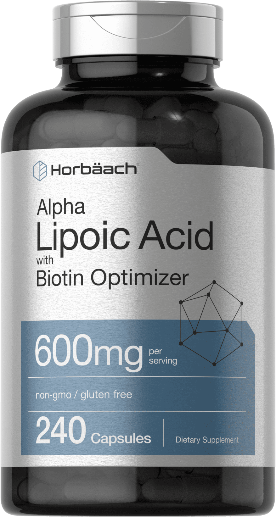 Alpha Lipoic Acid 600mg 240 Capsules with Biotin Optimizer by