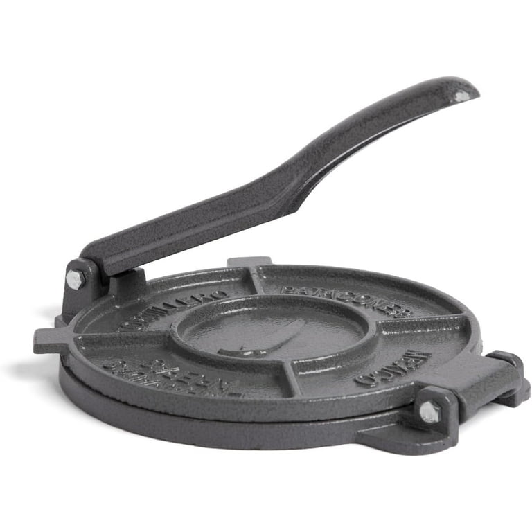 ALPHA LIVING Tortilla Press – 8 Inch Cast Iron Quesadilla Maker