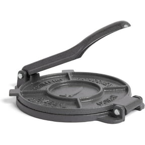 ALPHA LIVING Tortilla Press 8 Inch Cast Iron Quesadilla Maker Heavy Duty Empanada Maker Press