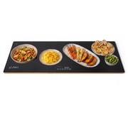 Alpha Living Warming Mat for Food   40 Inch Glass Top Food Warmers for Parties Buffet   Tempered Glass Electric Warming Tray with 3 Heat Settings   Buffet Warmer for Events, Parties, Catering