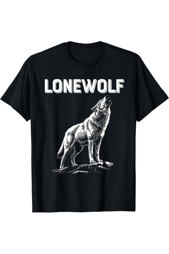 Alpha Lone Wolf Tee Pack Member Wildlife Howling T-Shirt, Unisex T-Shirt