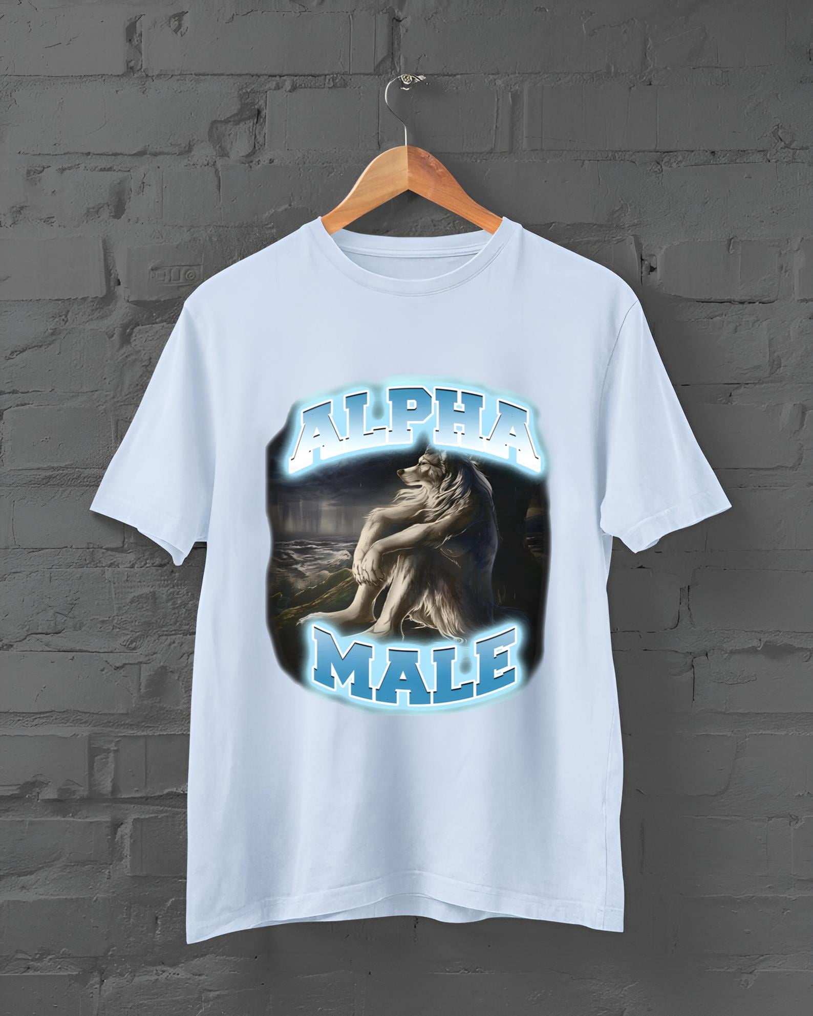 Alpha Male - Wolf Meme - Meme Shirt - Unisex Heavy Cotton Tee NEW ...