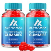 Alpha Max Gummies for Men   AlphaMax Male Performance Gummies, Vitamin B12, 2 Pack, 120 Gummies