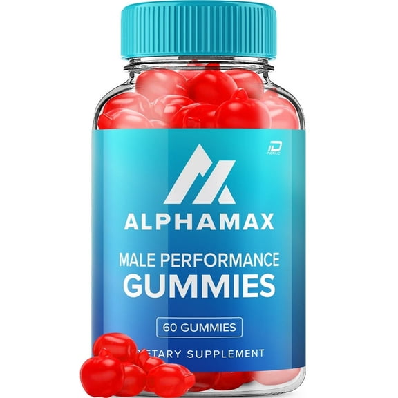 Alpha Max Gummies for Men AlphaMax Male Performance Gummies, Vitamin B12, 60 Gummies