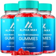 Alpha Max Performance Gummies for Men Advanced Supplement 180 Gummies