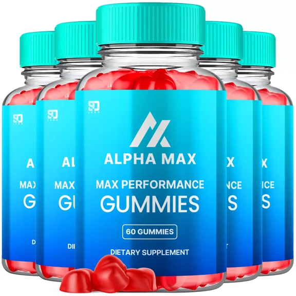 Alpha Max Performance Gummies for Men Advanced Supplement 300 Gummies