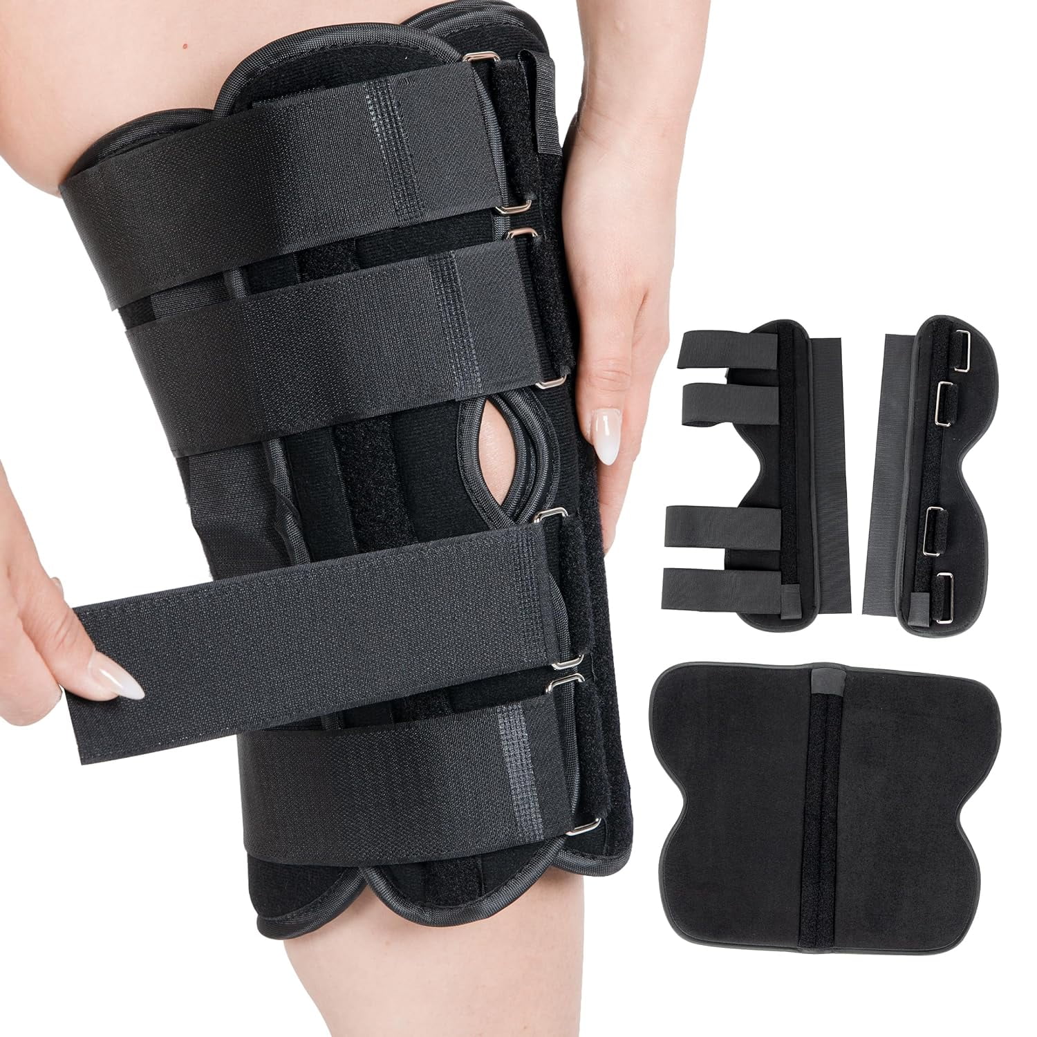 Alpha Medical 18” Long Adjustable Three Panel Orthopedic Knee