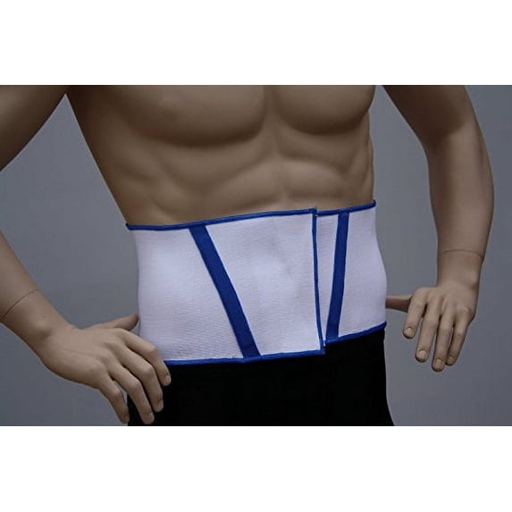 Alpha Medical 9" Economy Back Support: Soft, Contoured Elastic with Stabilizing Stays and Velcro Closure (Medium)