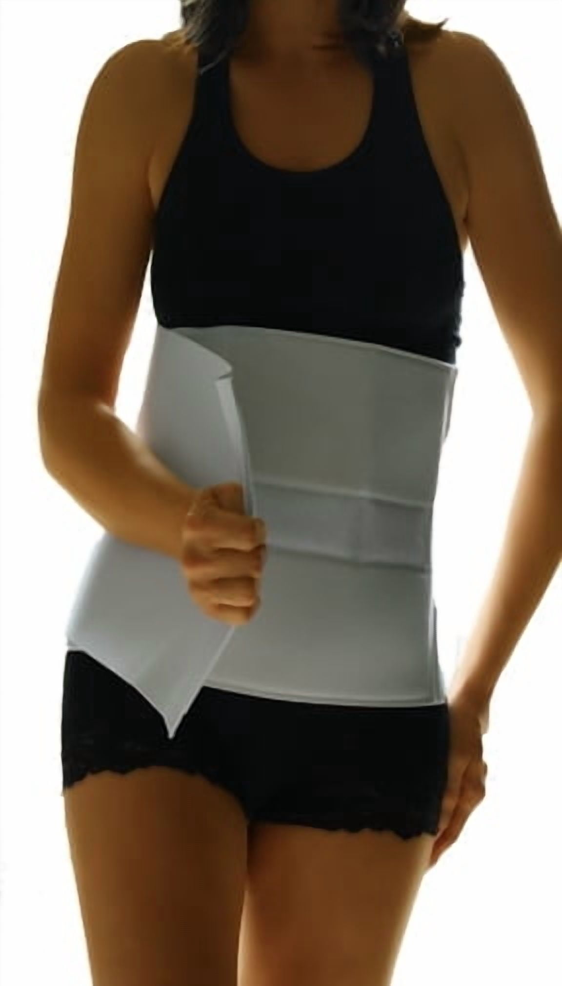 Alpha Medical Abdominal Binder: Postpartum Wrap & Stomach Support for Men and Women - Surgical, Hernia, and Bariatric Binder for Post-Surgery Recovery & Tummy Tuck Support (8" Width Standard Length)