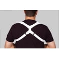 thumbnail image 1 of Alpha Medical Adjustable Clavicle Splint Posture Aid - Upper/Lower Back Support - Comfortable Back Straightener for Improved Posture (Small), 1 of 2