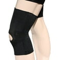 thumbnail image 1 of Alpha Medical Dual Stay Compression Support Knee Brace with Open Patella Design for Enhanced Stability and Comfort (Large Black), 1 of 3
