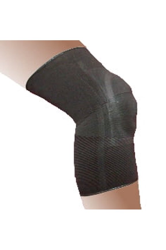 Elastic Knee Brace with Visco Patella Support – Sport Knee Brace – Active Knee Support – Knee Pain – Compression Knee Brace(X-Small Black)