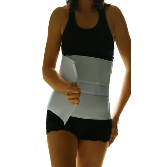 Alpha Medical Abdominal Binder: Postpartum Wrap & Stomach Support for Men and Women - Surgical, Hernia, and Bariatric Binder for Post-Surgery Recovery & Tummy Tuck Support (6" Width Small Length)