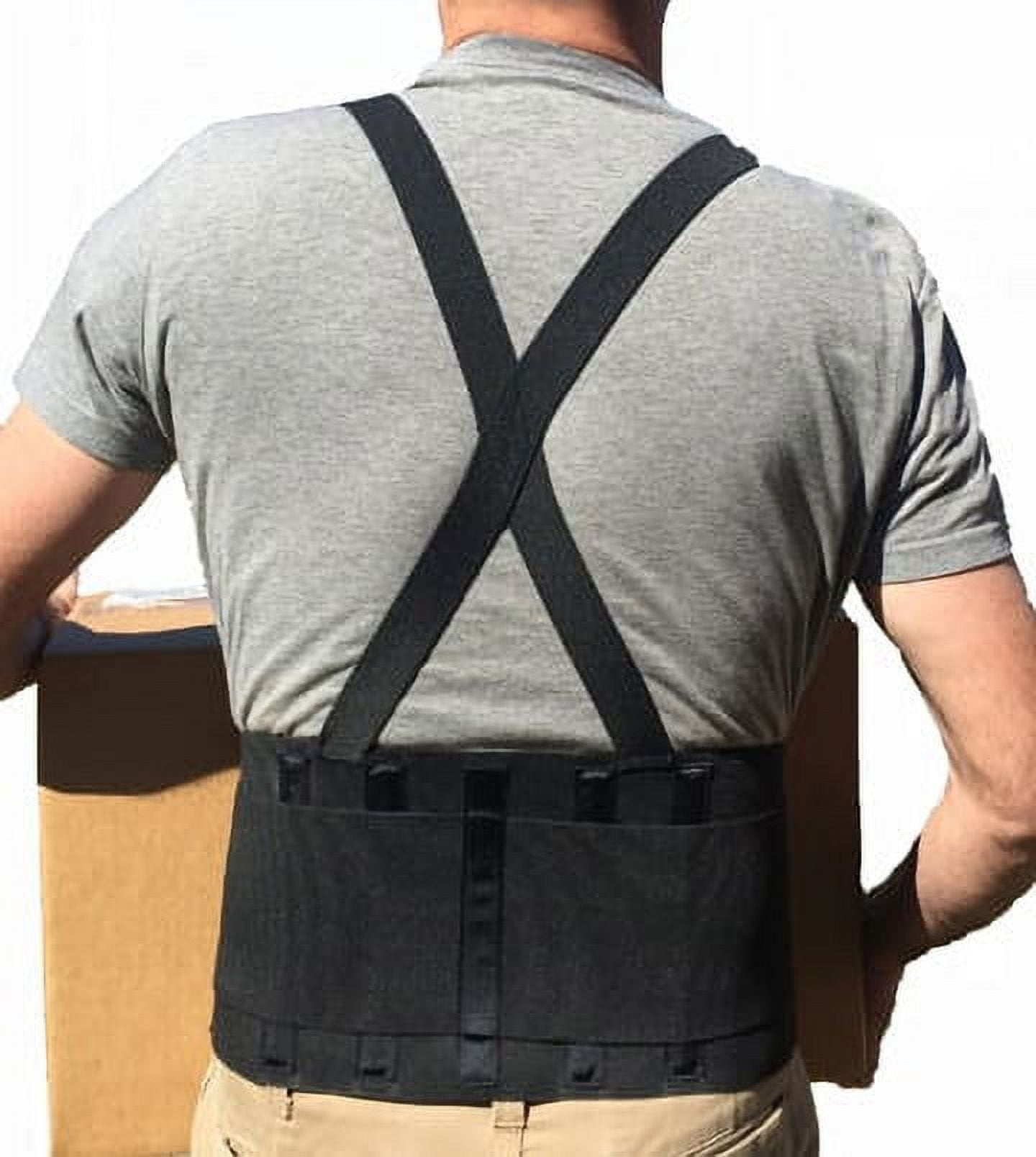 Alpha Medical Industrial Back Belt with Attached Suspenders Back