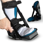 Alpha Medical Plantar Fasciitis Night Splint   Stretch Boot, Sleeping Boot, Achilles Tendonitis, Fascia, Calf Tendon Stretching, Heel and Bone Spur, Arch pain. Right & Left Foot. L4398 Size Medium