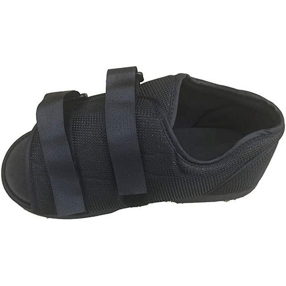 Alpha Medical Post Op Surgical Shoe w/ Semi-Rigid Sole Black (Womens Medium)