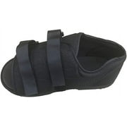 Alpha Medical Post Op Surgical Shoe w/ Semi-Rigid Sole Black (Womens Small)