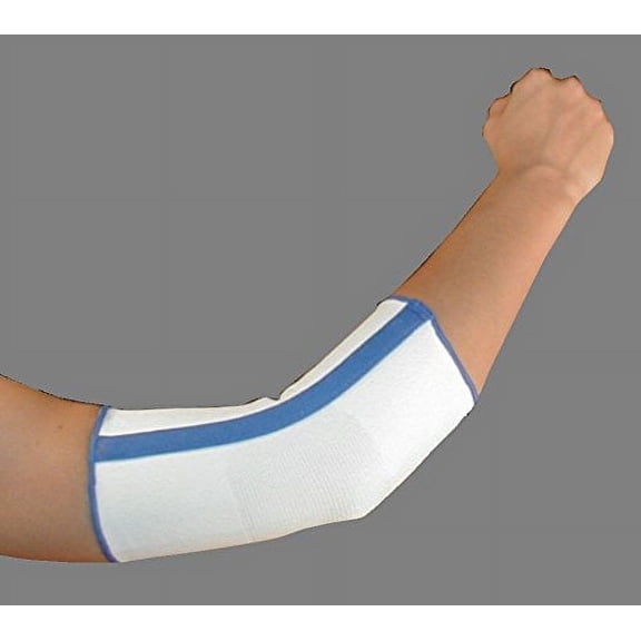 Alpha Medical Slip On Spiral Stay Compression Elbow Brace: Supportive Relief for Elbow Injuries (X-Large, Beige)