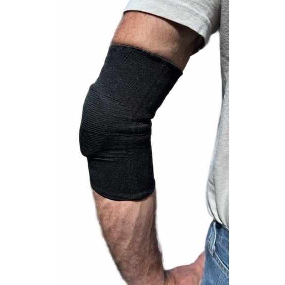 Alpha Medical Visco-Elastic Padded Elbow Support Brace (Large Black)