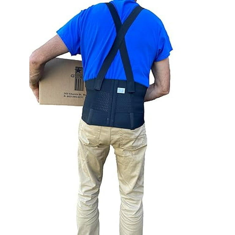Alpha Medical Work Back Brace with Removable Suspenders