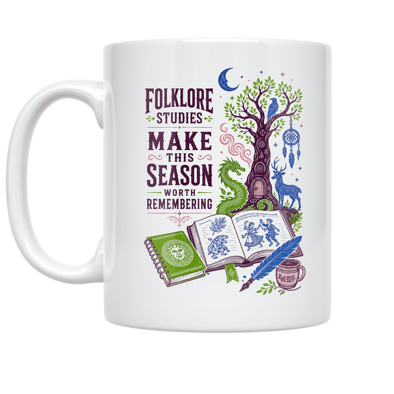 Alpha Merch Folklore Studies Make This Season Worth Remembering, 11 oz White Ceramic Mug