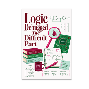 Alpha Merch Logic Debugged The Difficult Part, 13 x 19 in Vertical Wall Art Poster