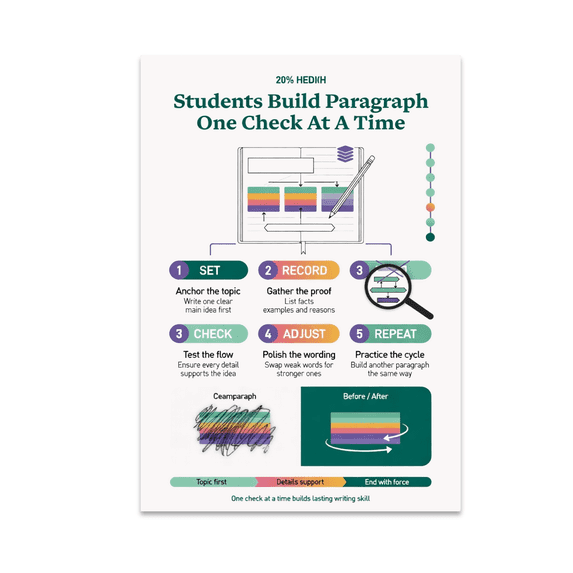 Alpha Merch Students Build Paragraph One Check At A Time, 13 x 19 in ...