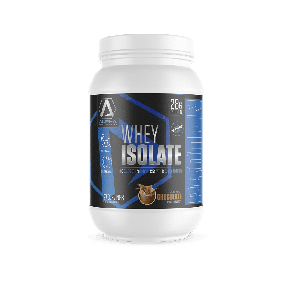 Alpha Nutrition Labs Whey Isolate Protein, Chocolate, 2lbs - Walmart.com