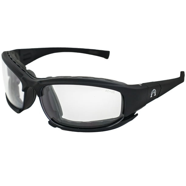 Alpha Omega Photochromic Motorcycle Sunglasses Foam Padded