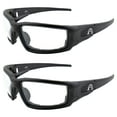 thumbnail image 1 of Alpha Omega 5 Motorcycle Sunglasses Foam Padded Riding Safety Glasses Z87.1 for Men or Women 2 Pairs Black Frames w/ Clear & Photochromic Clear to Smoke Lenses, 1 of 5