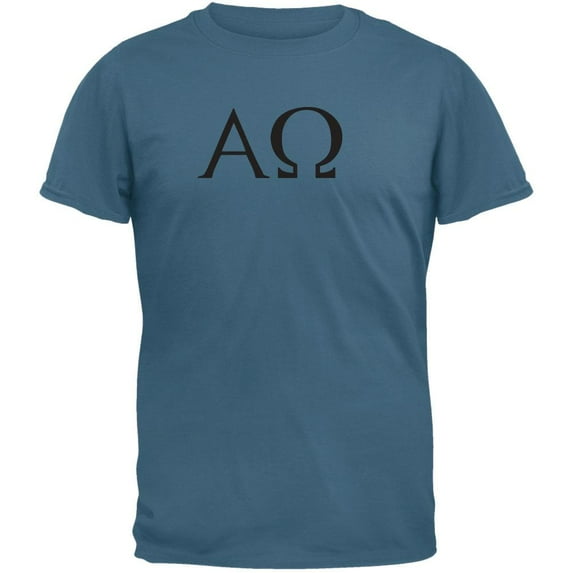 Alpha Omega Blue Short Sleeve T-Shirt - Large