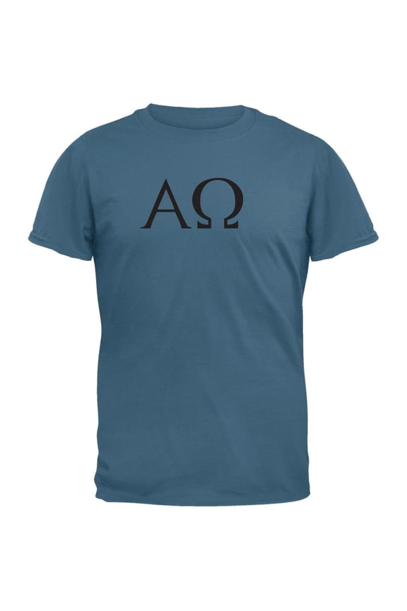Alpha Omega Blue Short Sleeve T-Shirt - Large