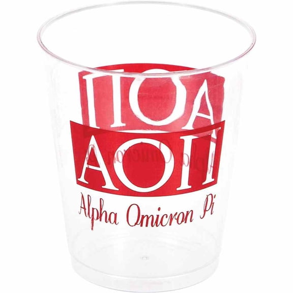 Alpha Omicron Pi College Sorority School Banquet Party 10 oz. Plastic Cups