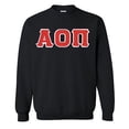 thumbnail image 1 of Alpha Omicron Pi Lettered Crewneck 4X-Large Black, 1 of 1