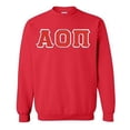 thumbnail image 1 of Alpha Omicron Pi Lettered Crewneck 4X-Large Red, 1 of 1