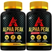 Alpha Peak for Men Capsules - AlphaPeak Vitamin Complex Pills, Advance Formula, All Natural, 2 Pack, 120 Capsules