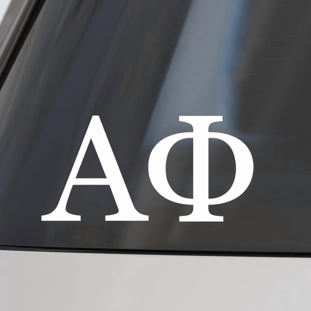 Alpha Phi Car Decal Sticker- Greek Letters Design, Officially Licensed ...