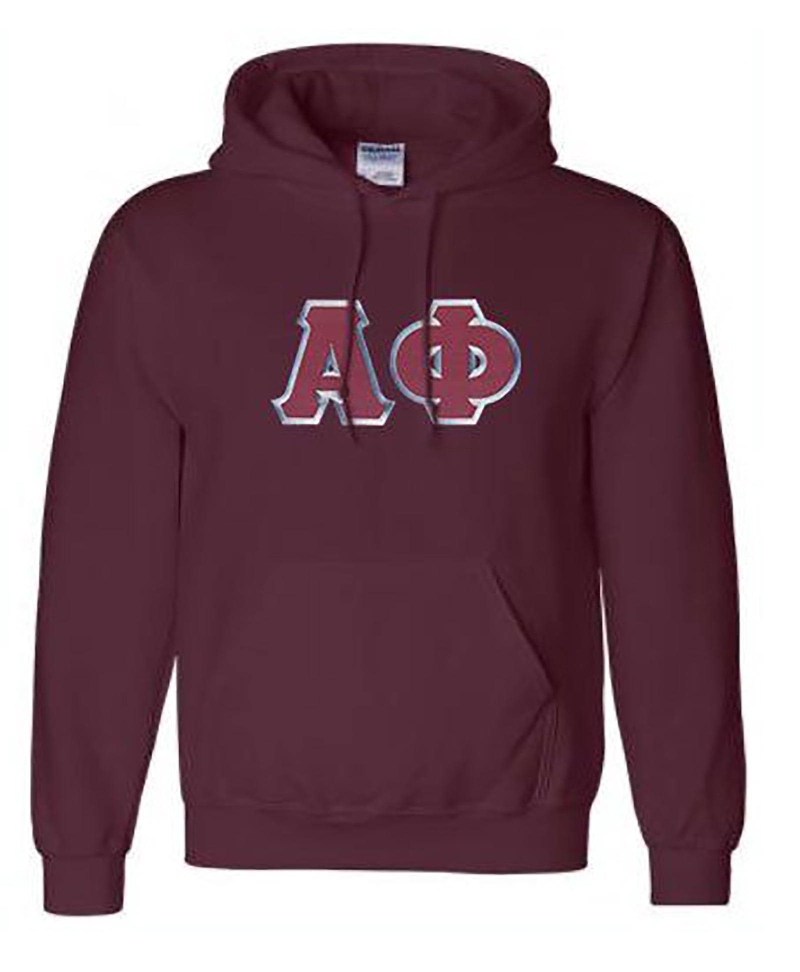 Alpha Phi Lettered Hooded Sweatshirt 4X-Large Maroon - Walmart.com