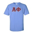 thumbnail image 1 of Alpha Phi Lettered Tee Large Light Blue, 1 of 1