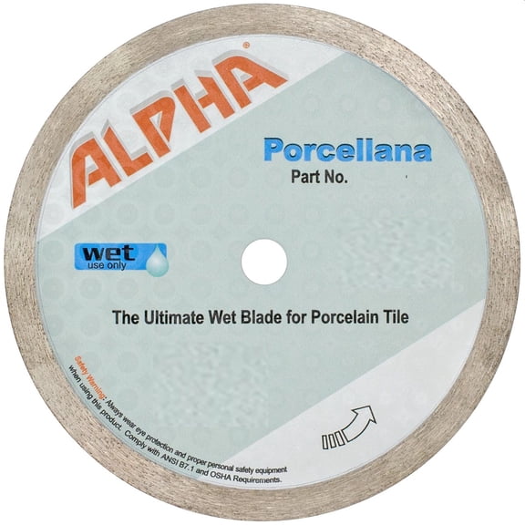 Alpha Porcellana Wet Diamond Blade for Porcelain Tile