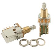 Alpha Potentiometer With Push-Push DPDT Switch - 250 kohm - Standard Bushing 1
