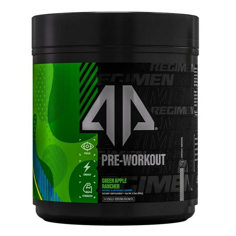 Alpha Prime Supps Pre-Workout, Green Apple Rancher, 20 SERVINGS