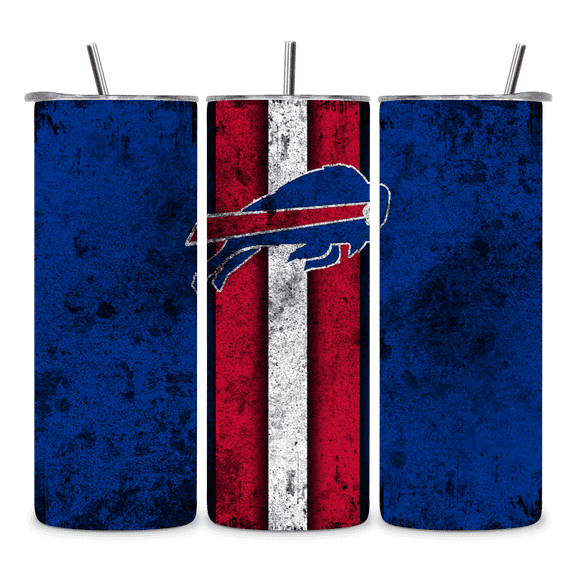 Alpha Printing 20oz Stainless Steel Tumbler  Football Grunge Edition