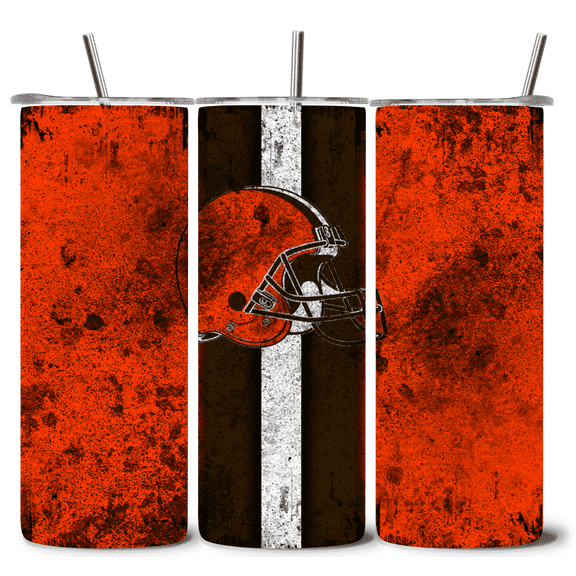 Alpha Printing 20oz Stainless Steel Tumbler  Football Grunge Edition