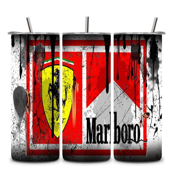 Alpha Printing 20oz Stainless-Steel Tumblers-Inspired Old School Grunge Design