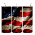 thumbnail image 1 of Alpha Printing 20oz Stainless-Steel Tumblers-USA Flag Design, 1 of 4